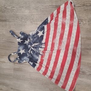 Justice American Flag Dress/Bathing Suit Cover Up Size 7